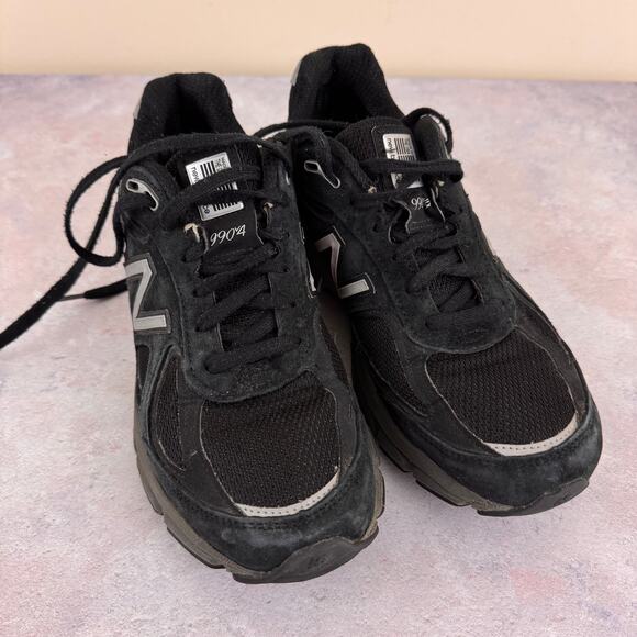 New Balance 990V4 Womens Size 8.5 Black Sneakers Running Shoes READ - Picture 11 of 15